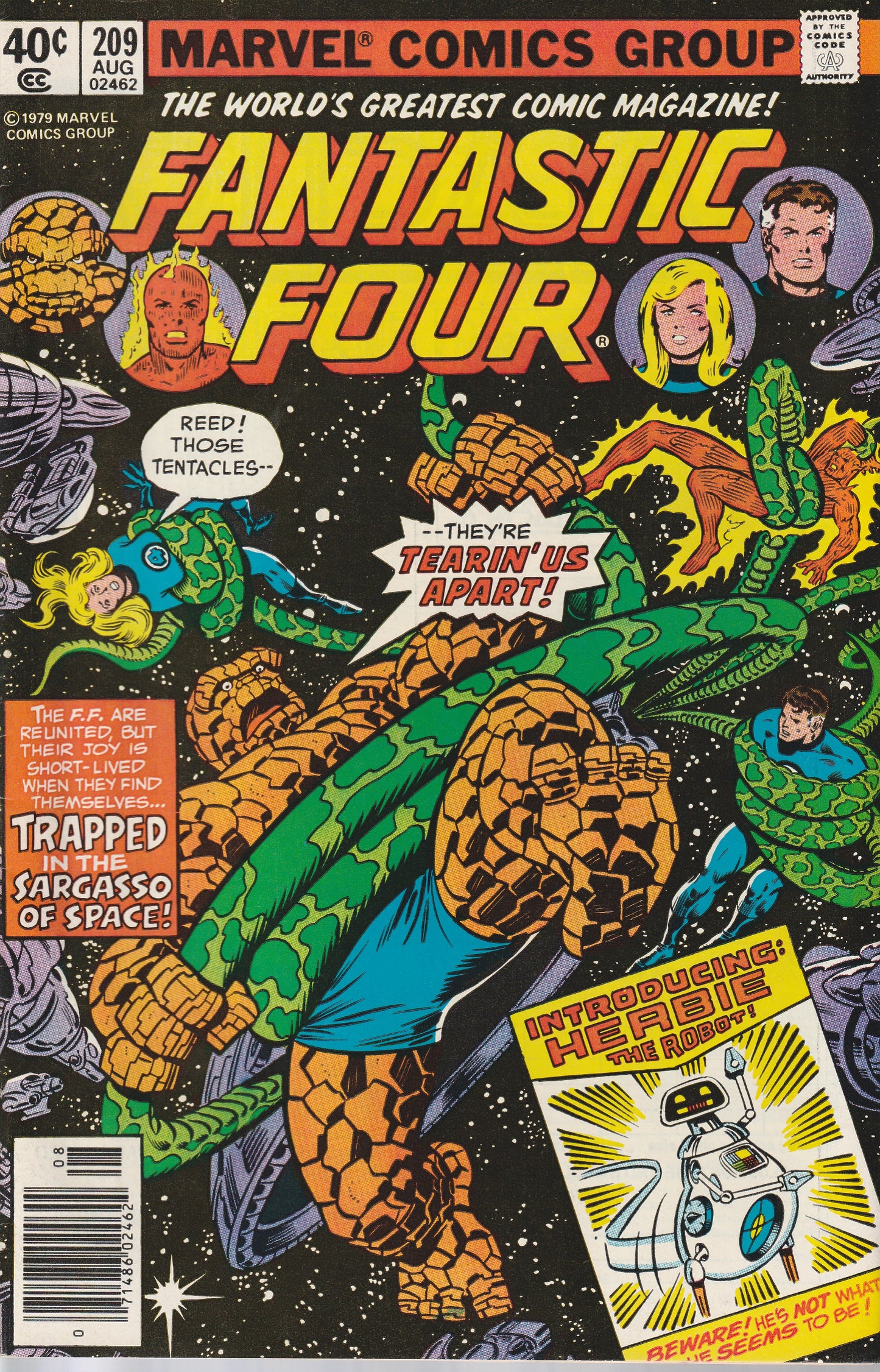 FANTASTIC FOUR #209 - MARVEL COMICS - AUG 1979 (8.0-8.5)