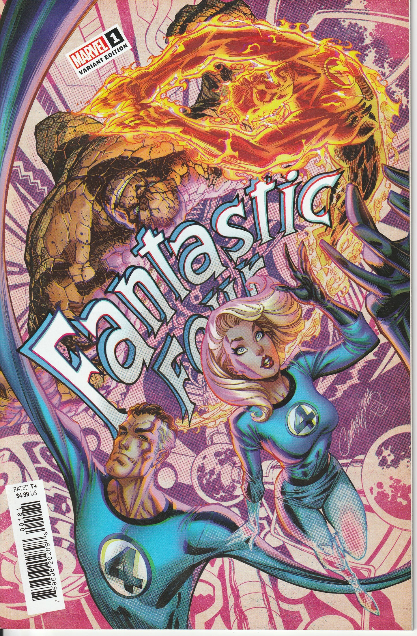 FANTASTIC FOUR #1H 2022 * J SCOTT CAMPBELL COVER