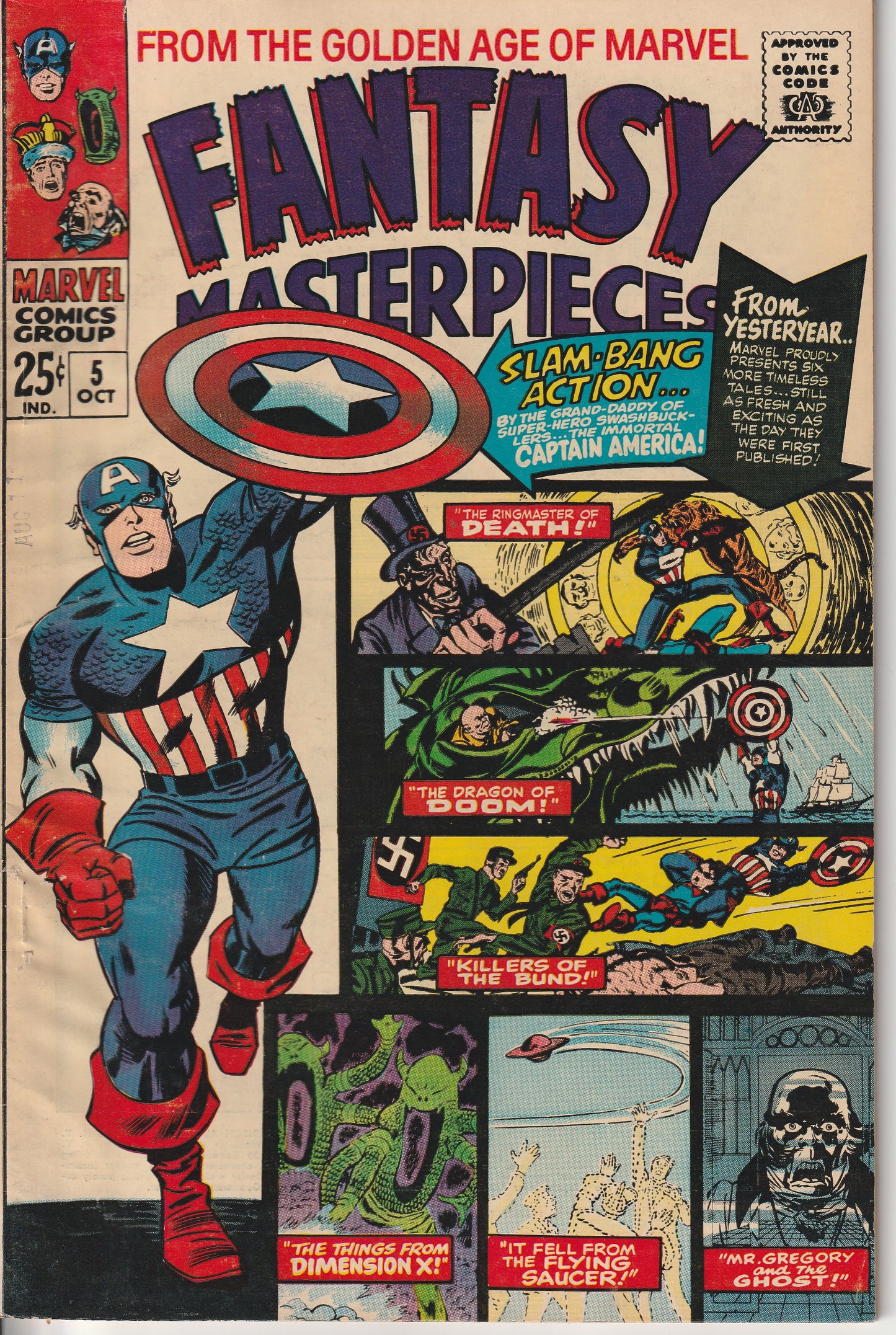 FANTASY MASTERPIECES #5 - MARVEL COMICS - OCT 1966 (7.0-7.5)