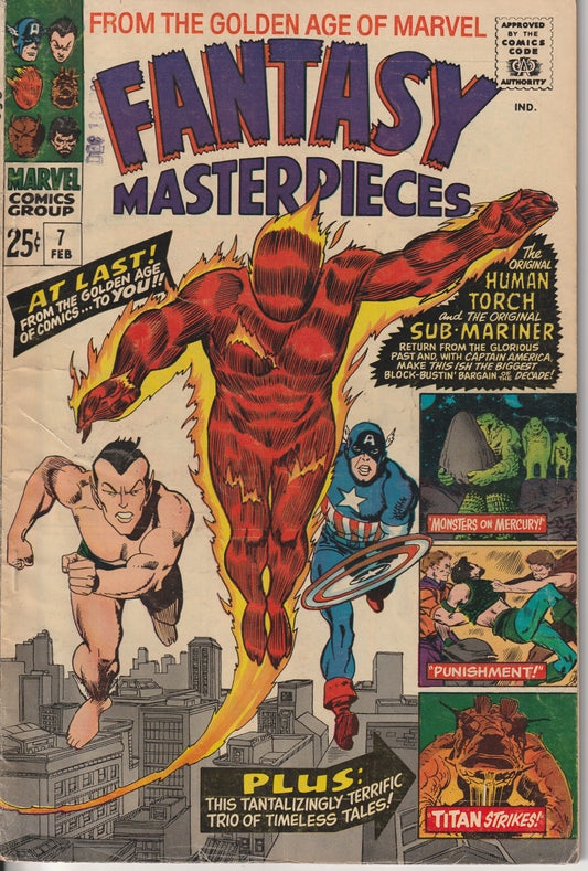 FANTASY MASTERPIECES #7 - MARVEL COMICS - FEB 1967 (5.0)