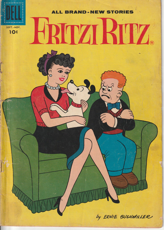 FRITZI RITZ #59 - DELL COMICS - SEP 1958 (3.5-4.0)