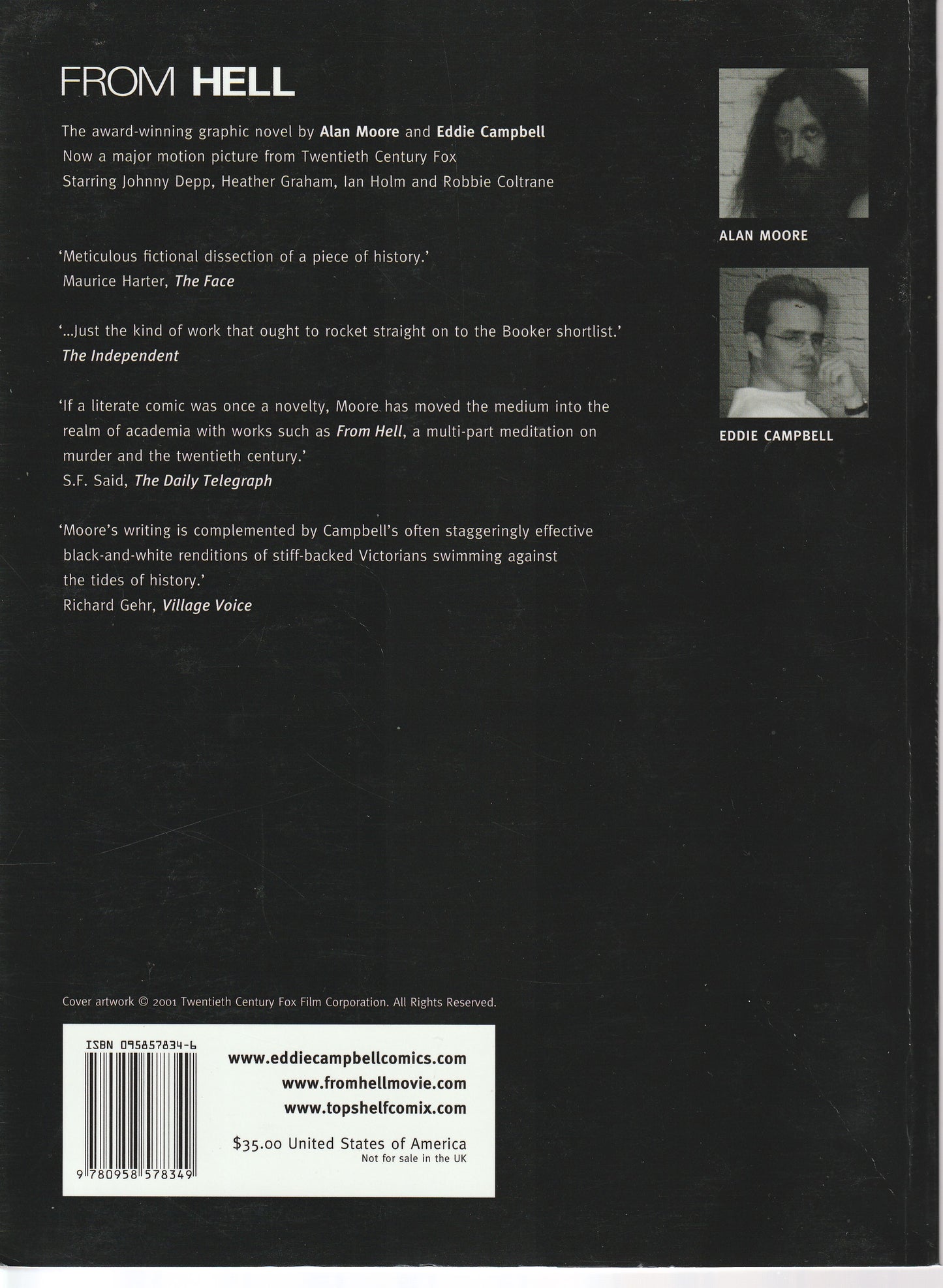 FROM HELL TPB * ALAN MOORE - EDDIE CAMPBELL