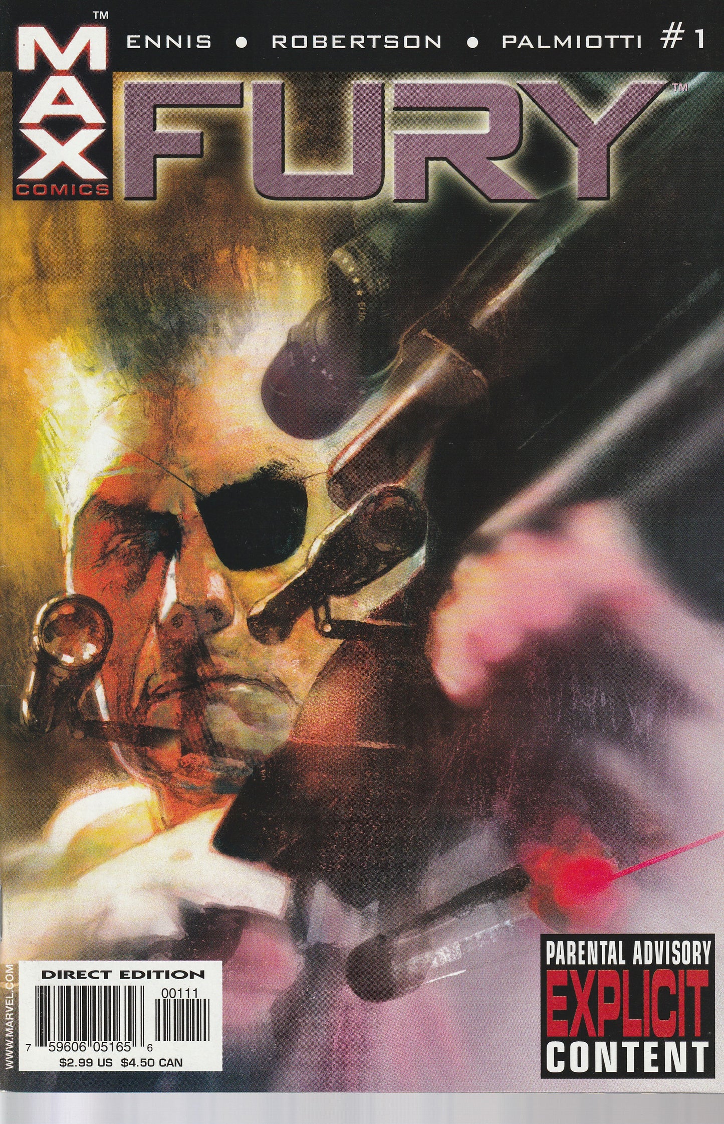 FURY 1-6 * MARVEL MAX - NOV 2001 - (9.4)