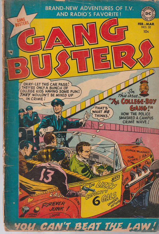 GANG BUSTERS #32 || DC COMICS || FEB 1953 || (1.8-2.0)