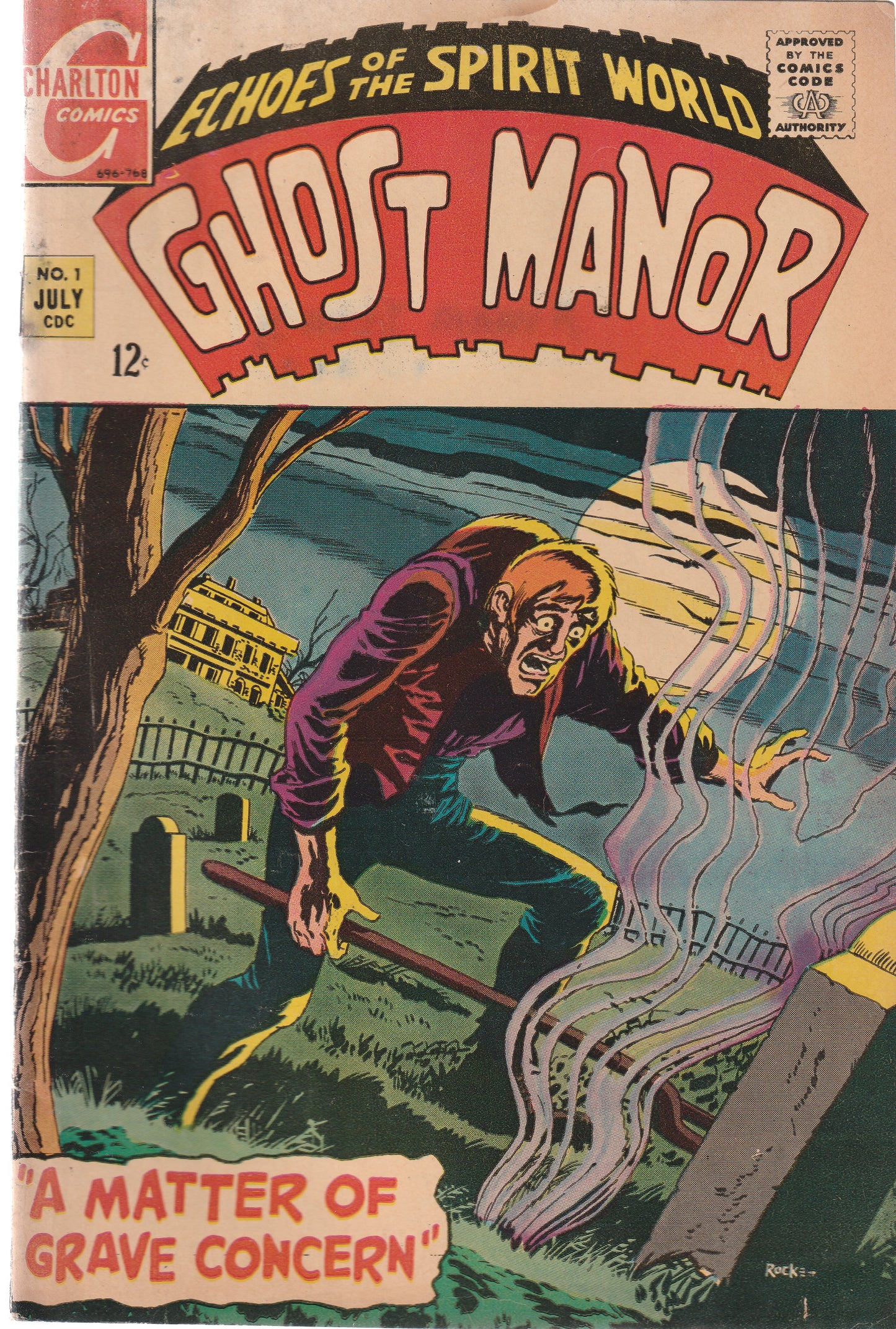 GHOST MANOR #1 || CHARLTON || JUL 1968 || (4.0-4.5)