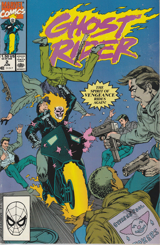 GHOST RIDER #2 - MARVEL COMICS - JUNE 1990 (8.5)