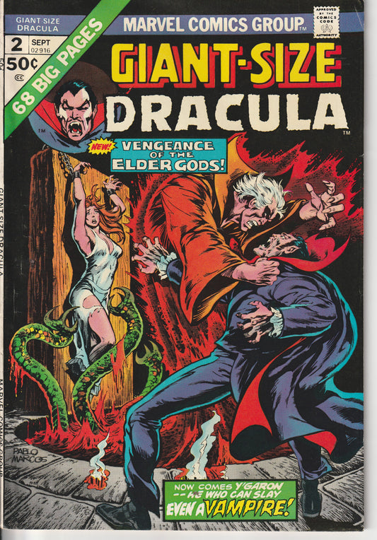 GIANT-SIZE DRACULA #4 - MARVEL COMICS - MAR 10 1975 (7.0)