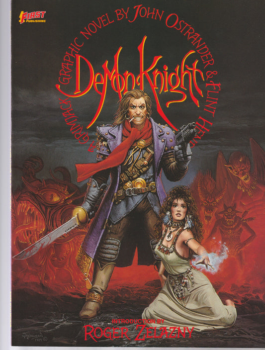 GRIMJACK : DEMON KNIGHT GRAPHIC NOVEL || FIRST COMICS || 1989