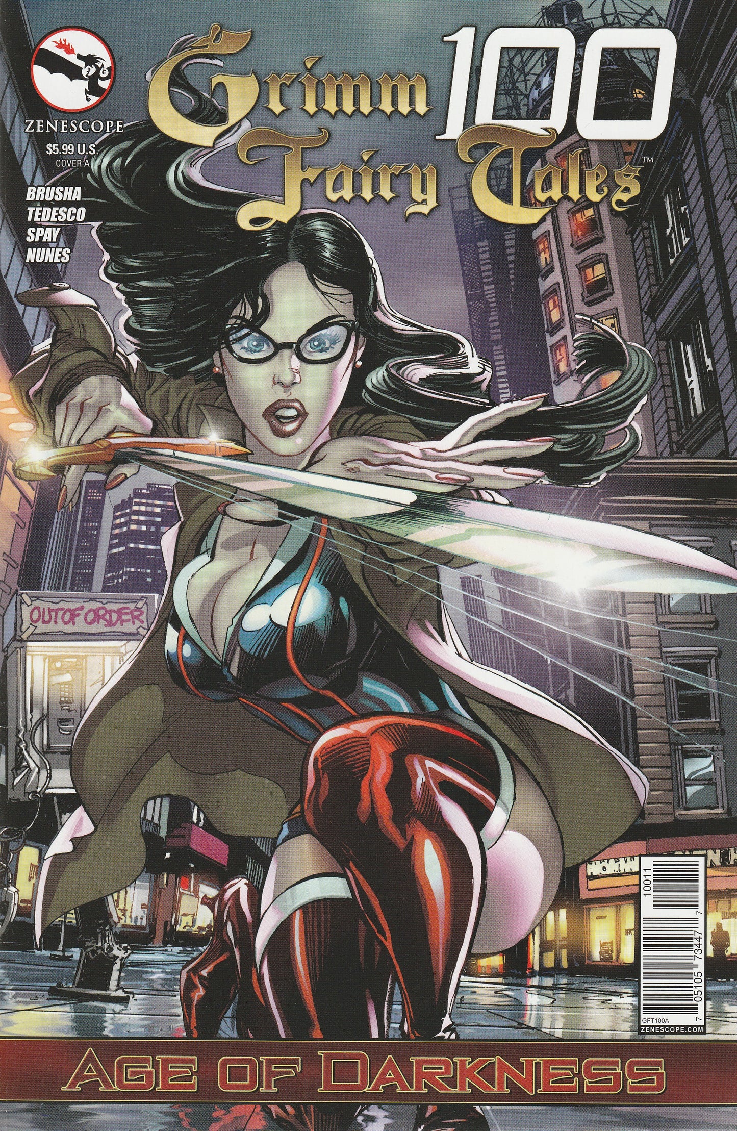 GRIMM FAIRY TALES #100 - ZENESCOPE - JULY 16 2014 - 6 COVER LOT! NEAL ADAMS