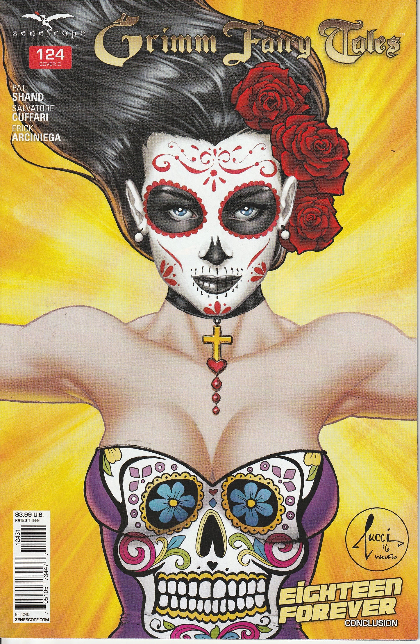 GRIMM FAIRY TALES #124 - ZENESCOPE - JAN 2016 - 3 COMIC LOT
