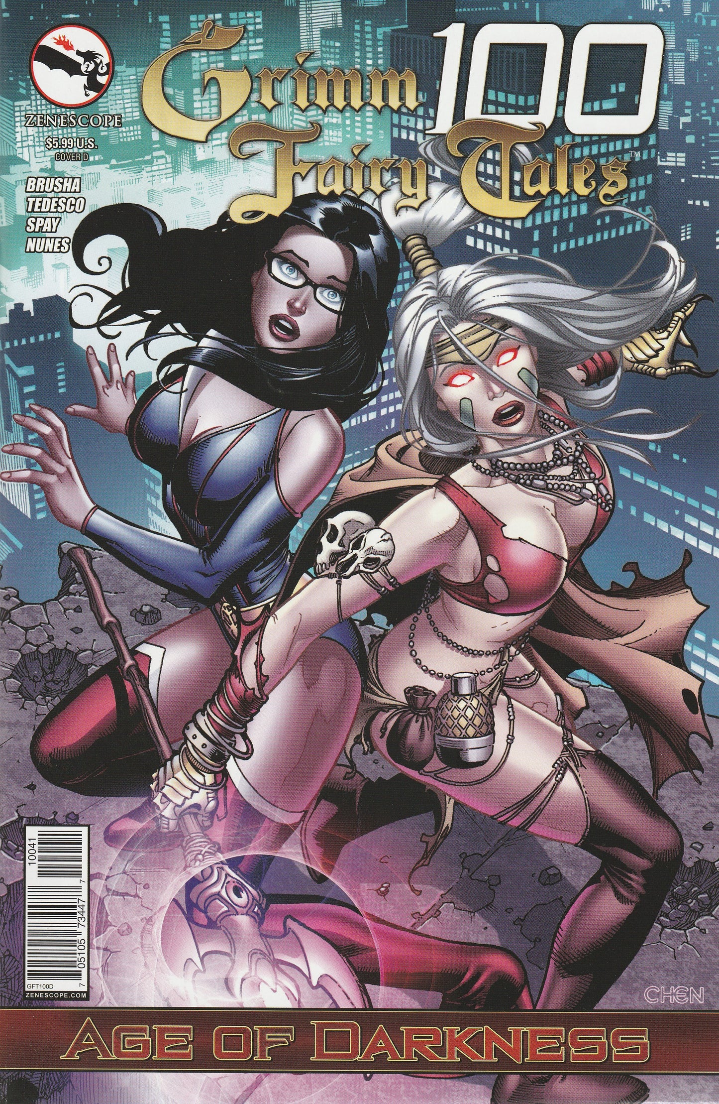 GRIMM FAIRY TALES #100 - ZENESCOPE - JULY 16 2014 - 6 COVER LOT! NEAL ADAMS