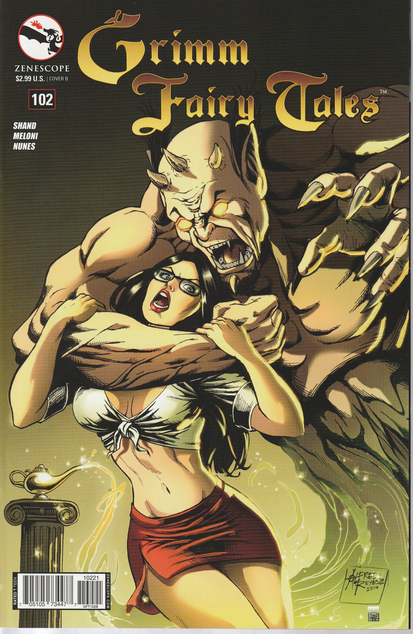 GRIMM FAIRY TALES #102 - ZENESCOPE - SEP 10 2014 - 4 DIFFERENT COVERS - FRISON
