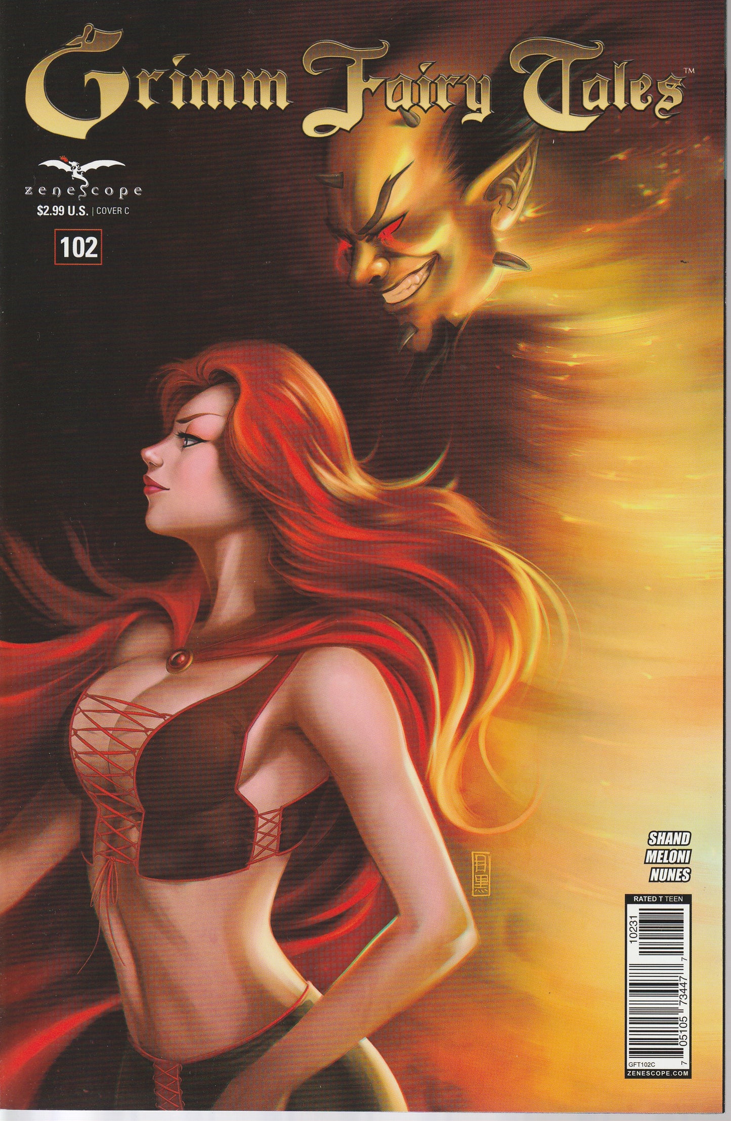GRIMM FAIRY TALES #102 - ZENESCOPE - SEP 10 2014 - 4 DIFFERENT COVERS - FRISON