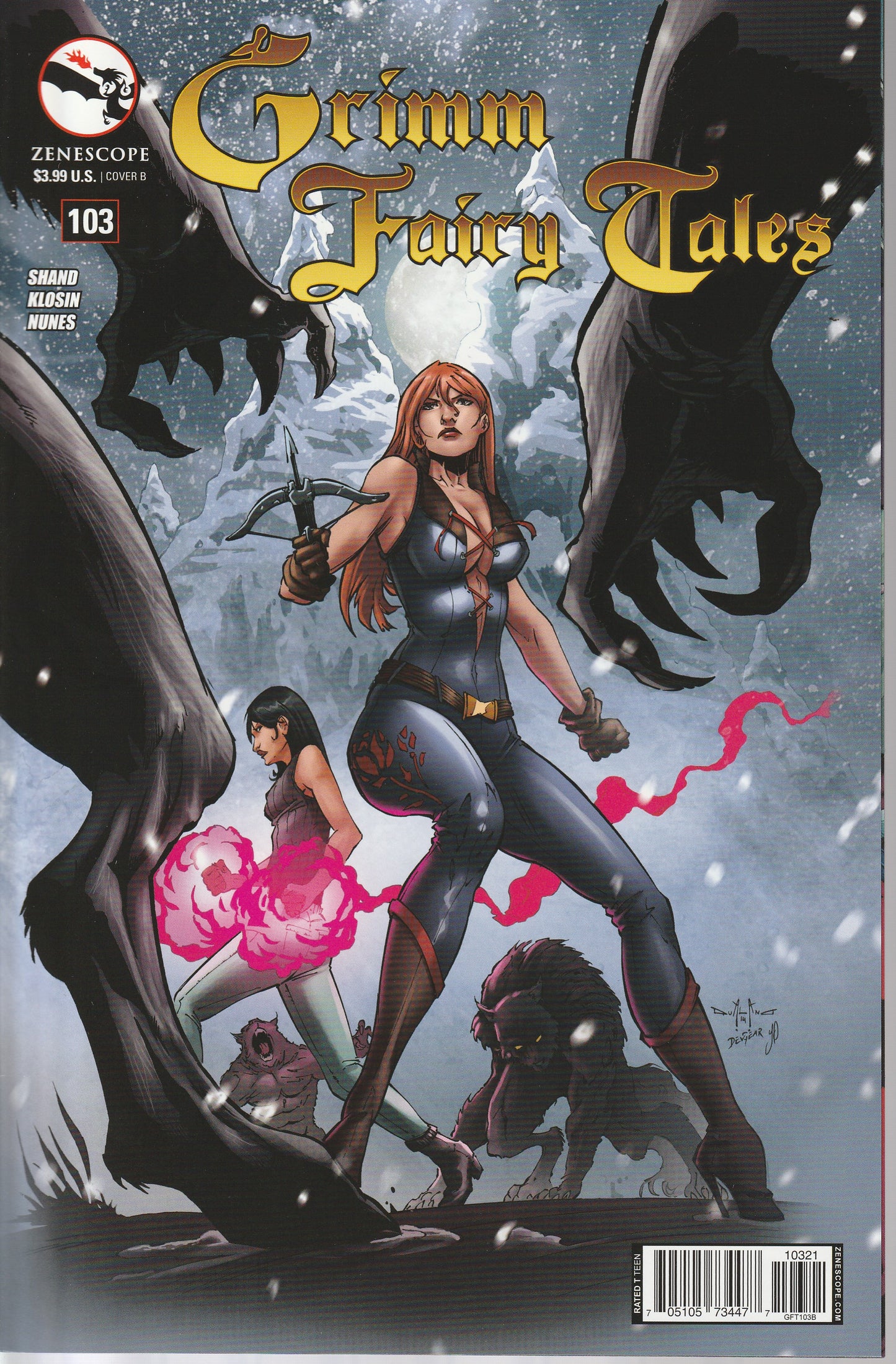 GRIMM FAIRY TALES #104 - ZENESCOPE - OCT 15 2014 - ALL THREE COVERS