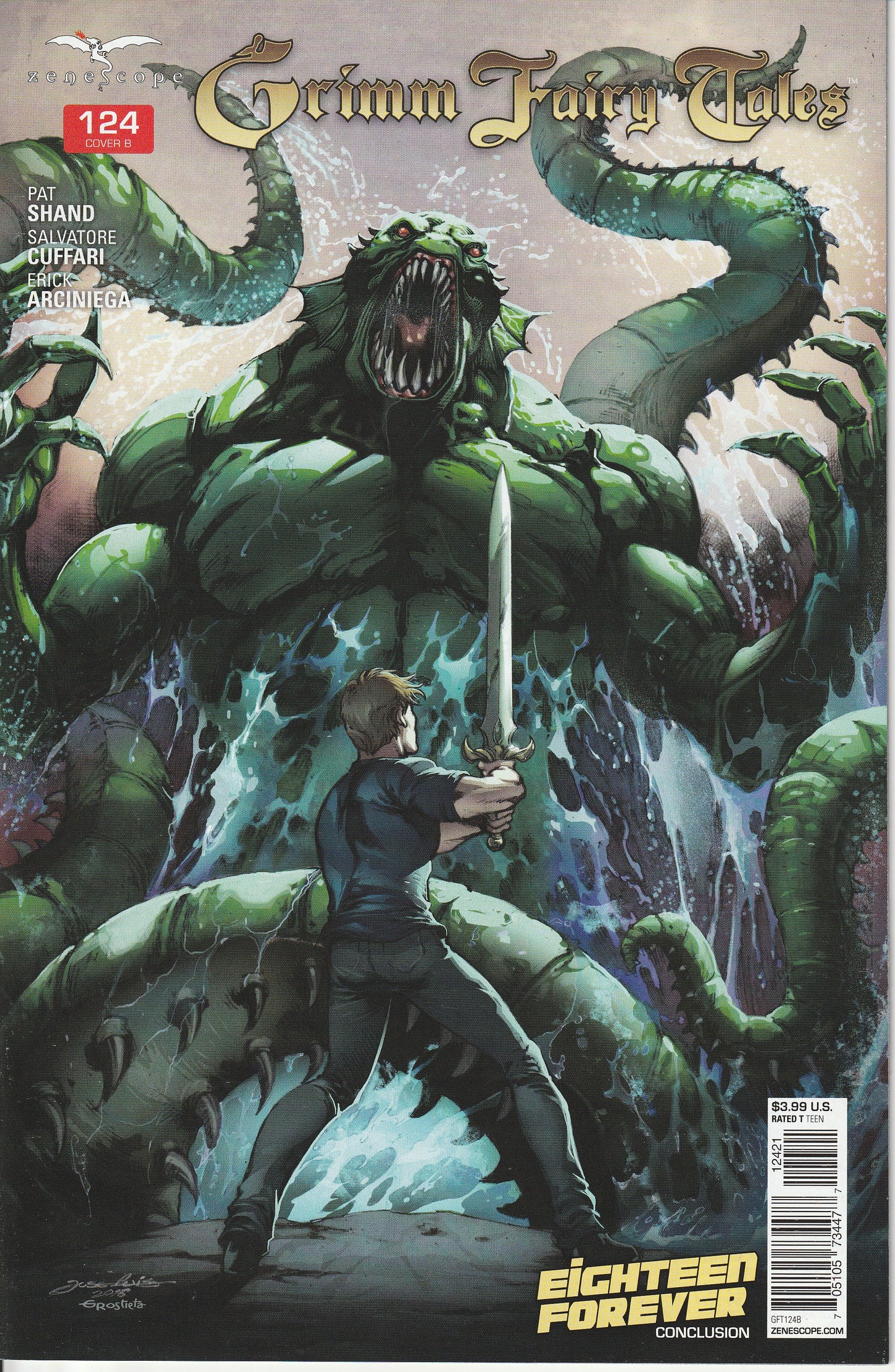 GRIMM FAIRY TALES #124 - ZENESCOPE - JAN 2016 - 3 COMIC LOT