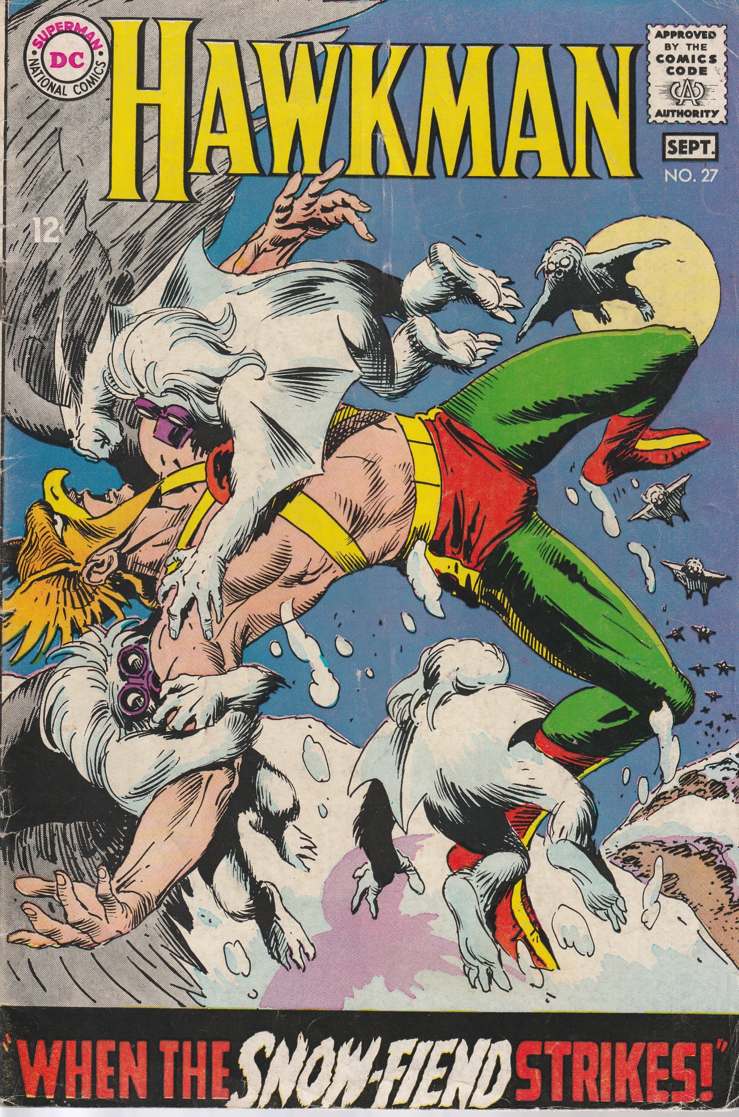 HAWKMAN #27 AUGUST 1968 (4.5-5.0) VG+-VG/F