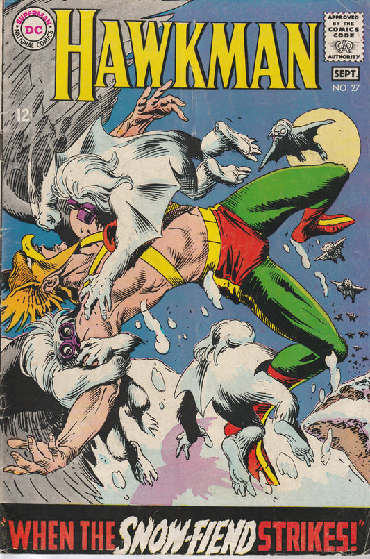 HAWKMAN #27 AUGUST 1968 (4.5-5.0) VG+-VG/F