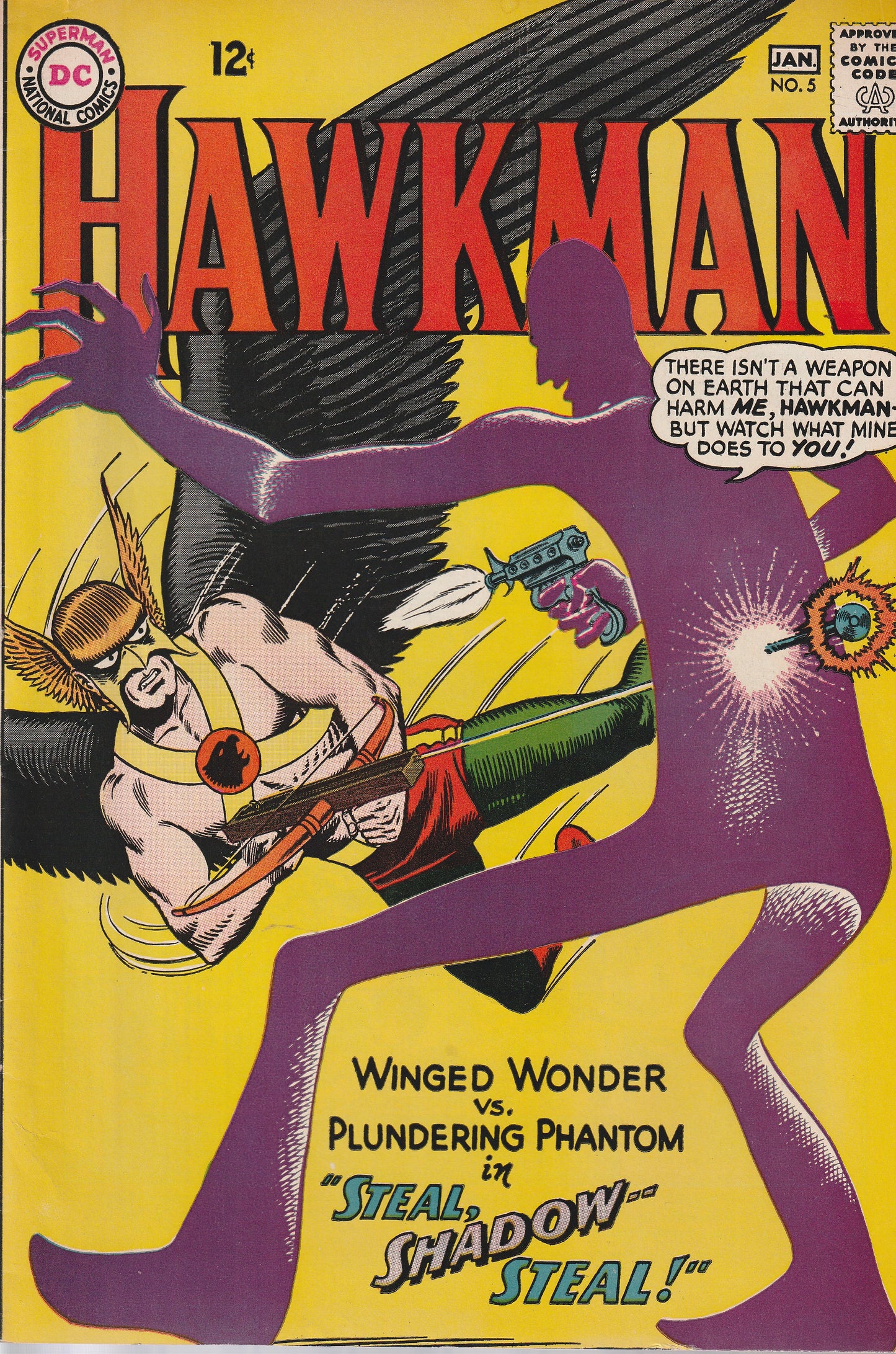 HAWKMAN #5 - DC COMICS - DEC 1965 (7.0)