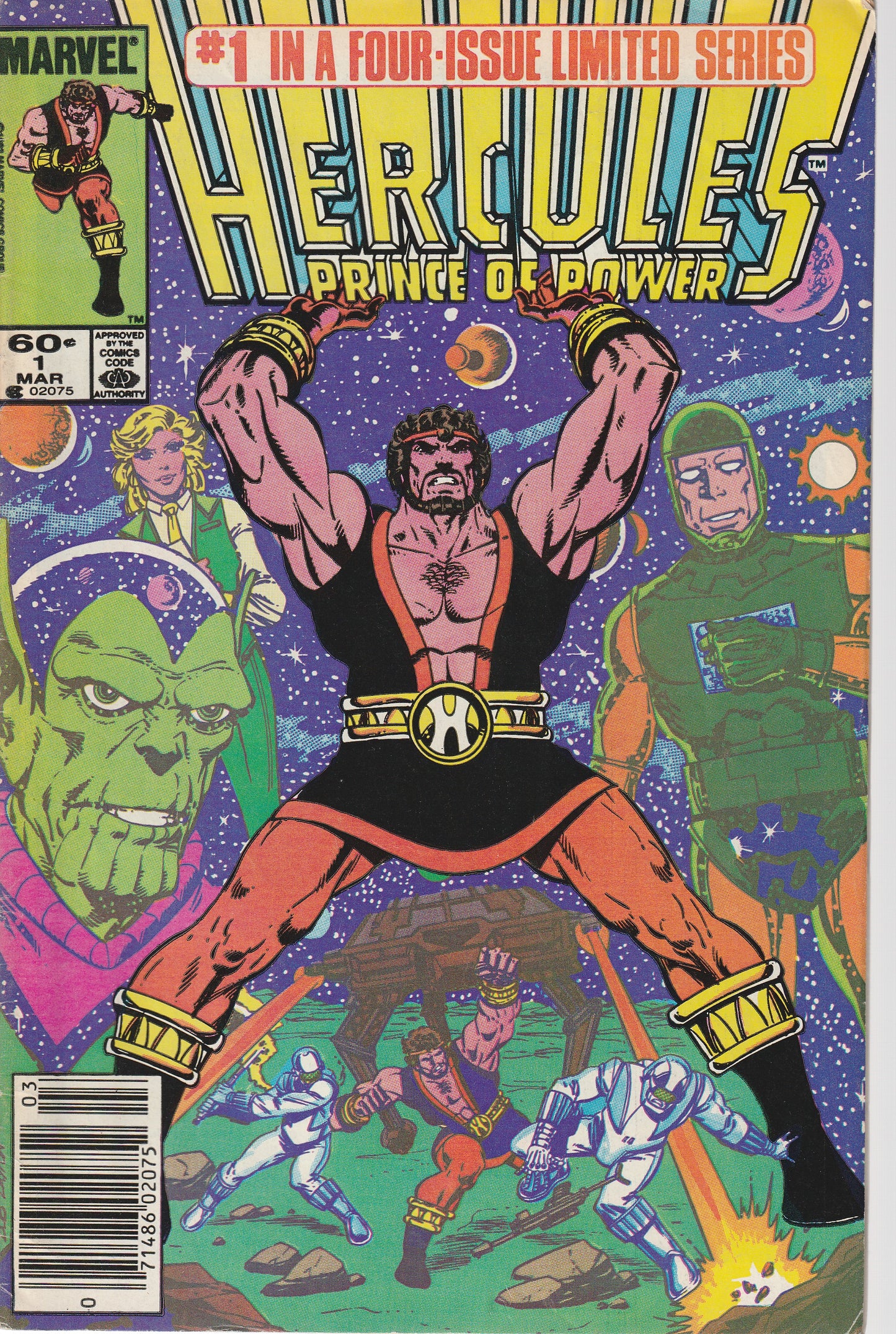 HERCULES 1-4 * COMPLETE SET - MARVEL COMICS - 1984