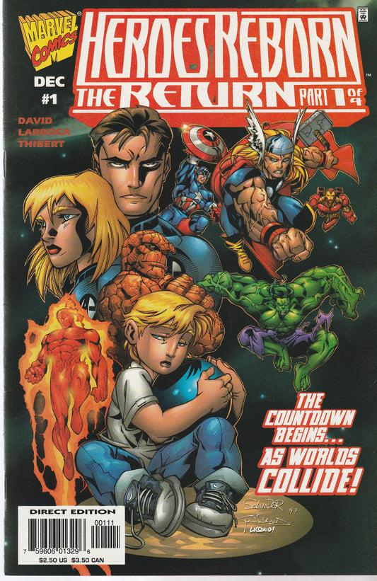 HEROES REBORN : THE RETURN 1-4 || MARVEL COMICS || DEC 1997