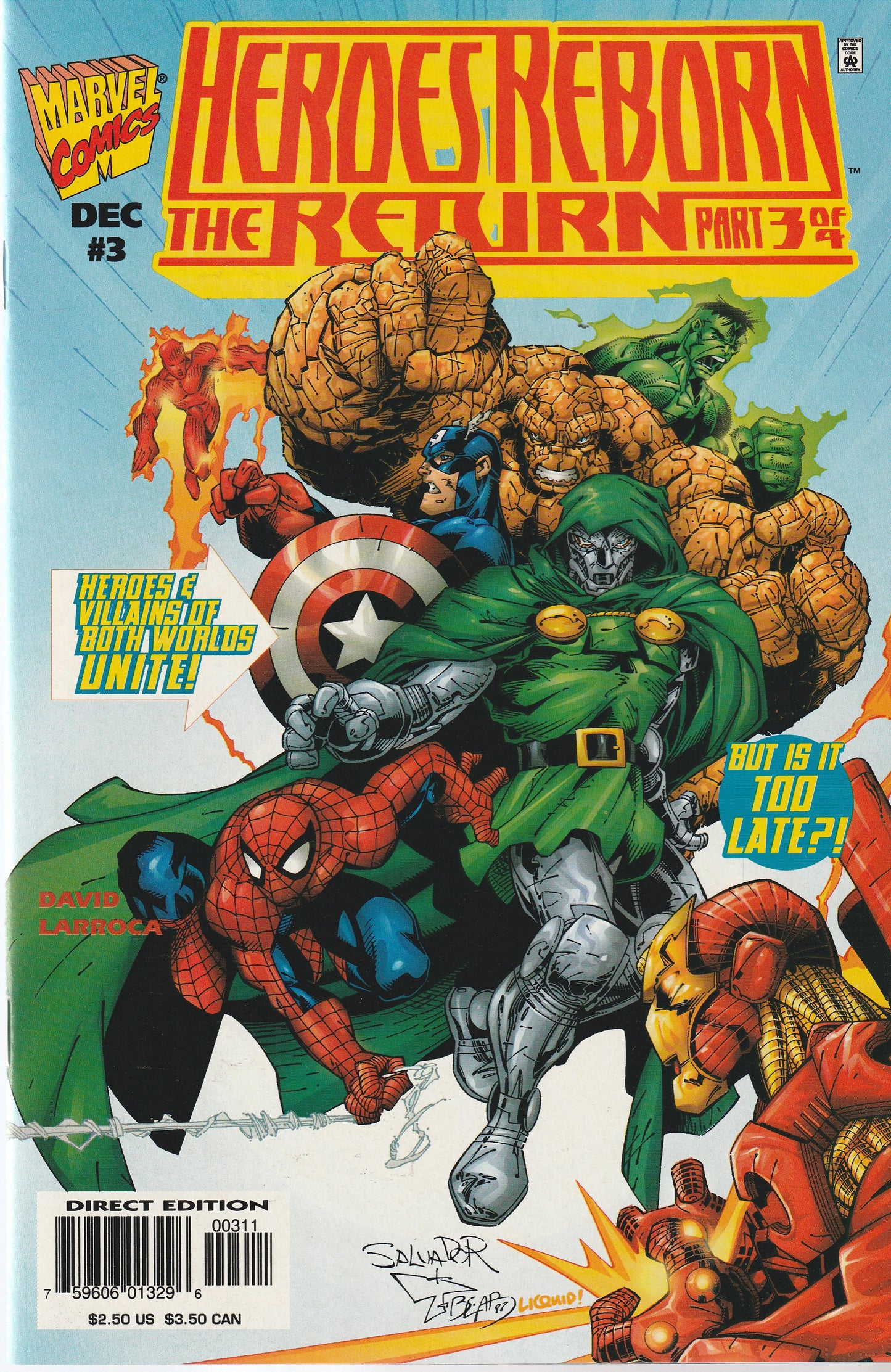 HEROES REBORN : THE RETURN 1-4 || MARVEL COMICS || DEC 1997
