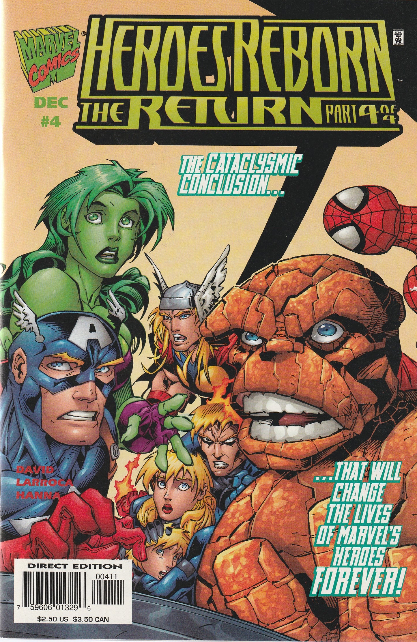HEROES REBORN : THE RETURN 1-4 || MARVEL COMICS || DEC 1997