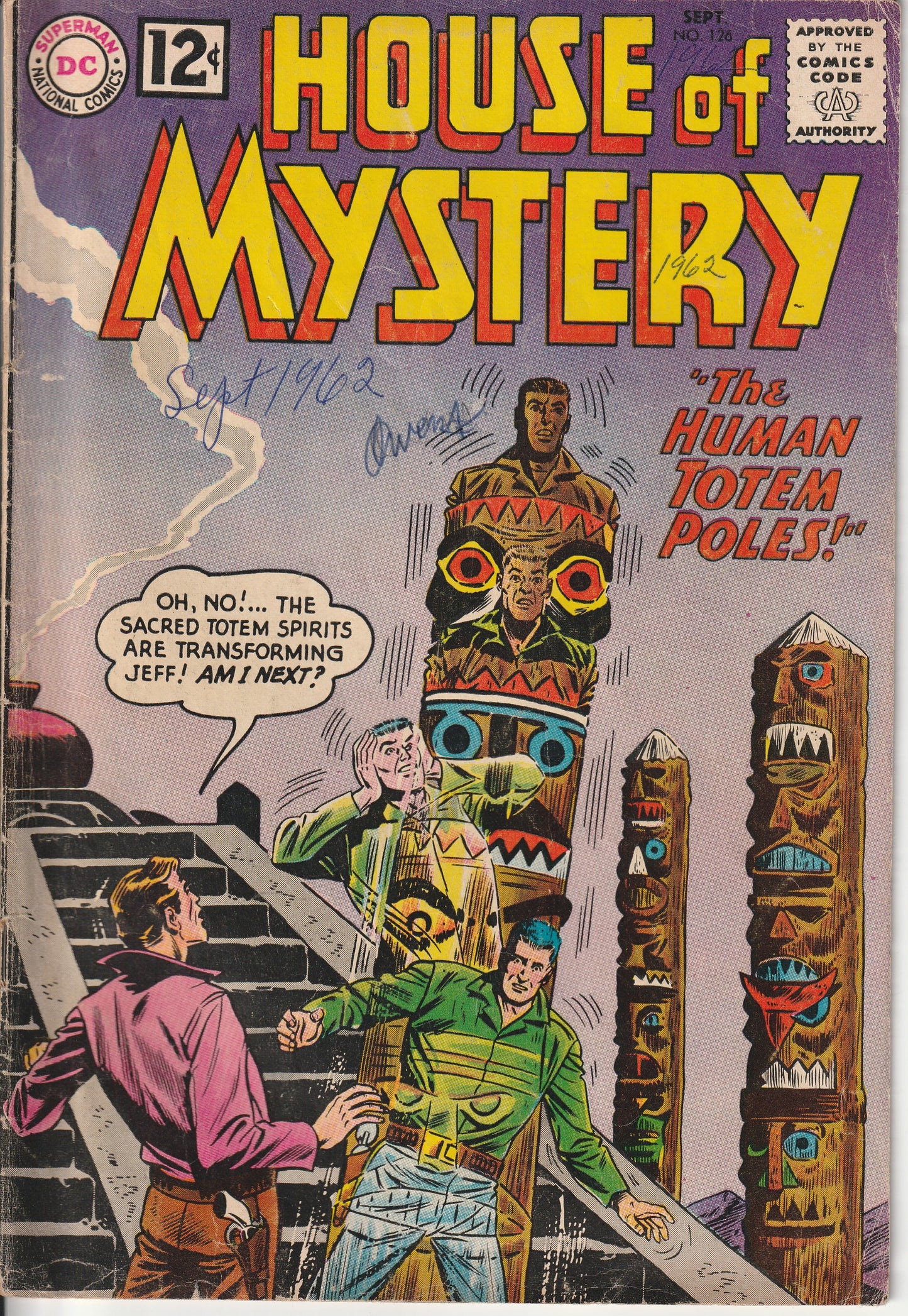 HOUSE OF MYSTERY #126 - DC COMICS - DEC 1962 (4.0-4.5)