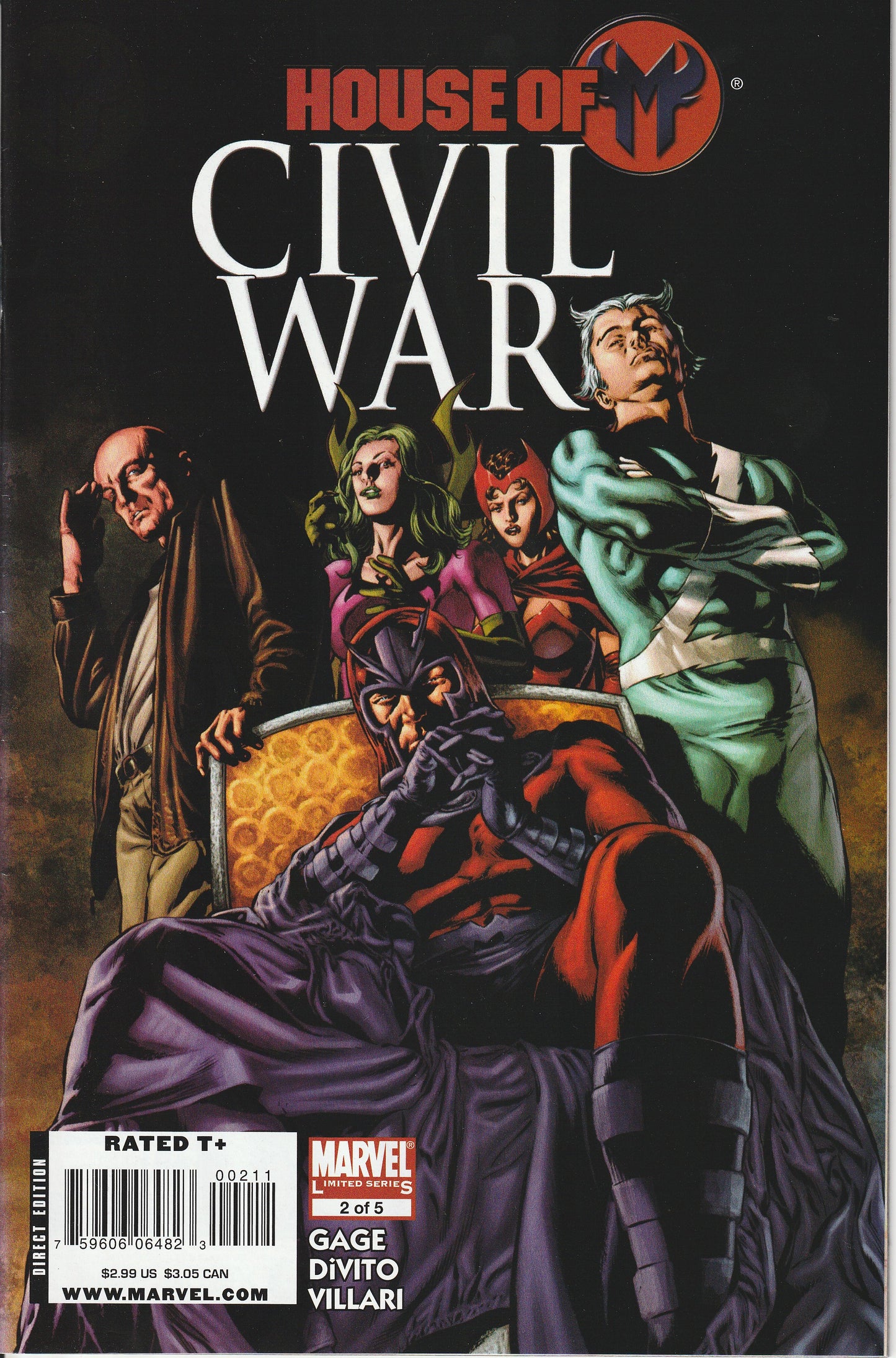 HOUSE OF M : CIVIL WAR 1-5 * MARVEL COMICS - SEP 2008