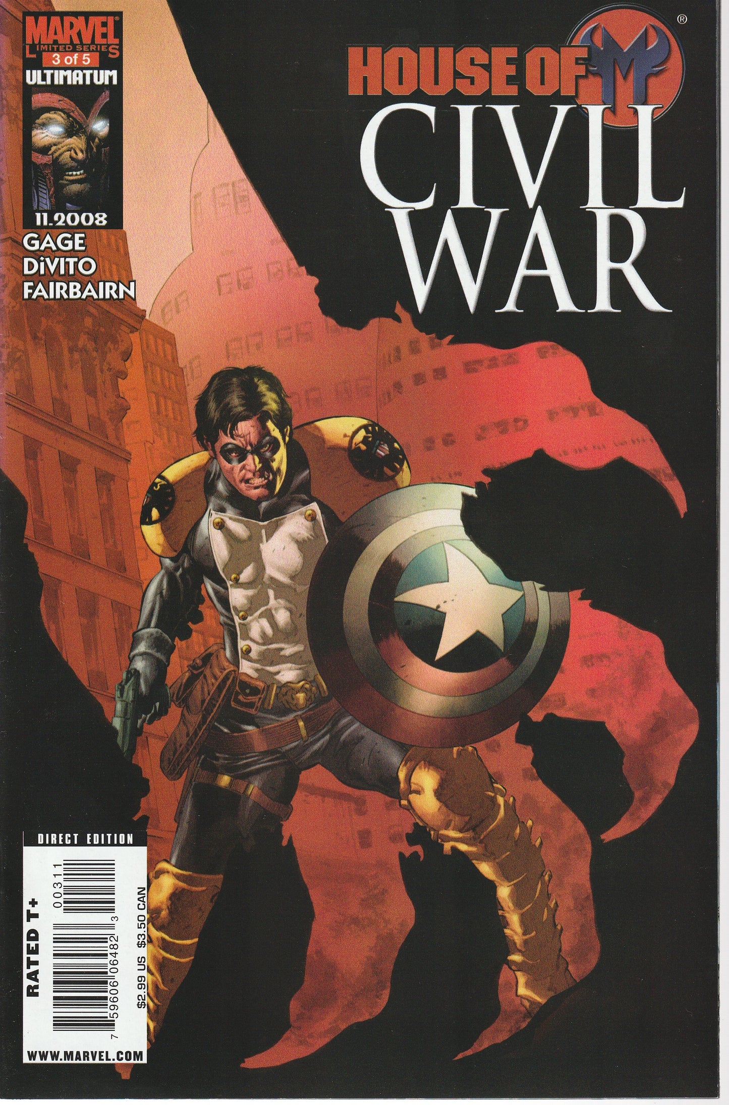 HOUSE OF M : CIVIL WAR 1-5 * MARVEL COMICS - SEP 2008