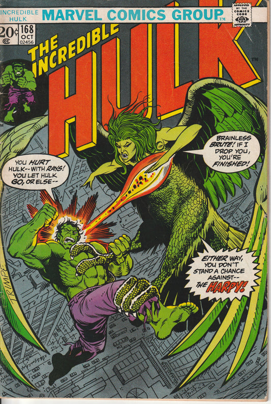 HULK  #168 * FIRST HARPY
