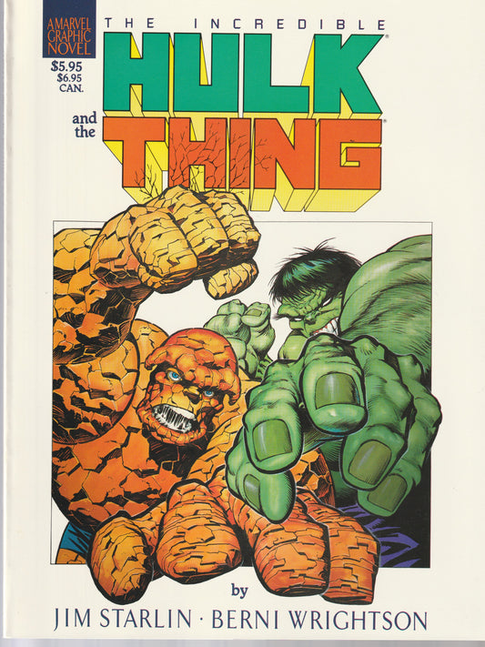 MARVEL GRAPHIC NOVEL #29 || HULK & THING in THE BIG CHANGE || JAN 1987