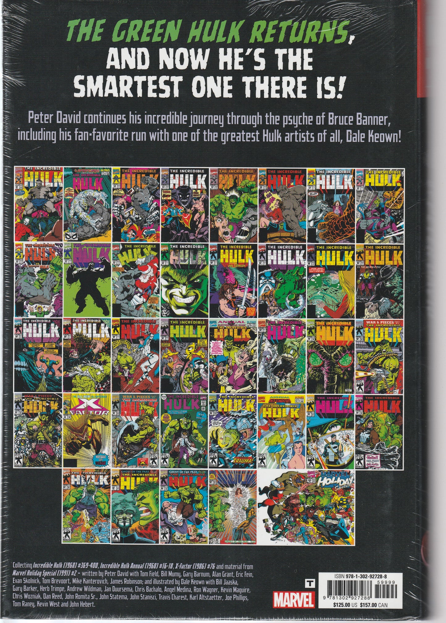 THE INCREDIBLE HULK by PETER DAVID - VOLUME 2 - BRAND NEW - SEALED