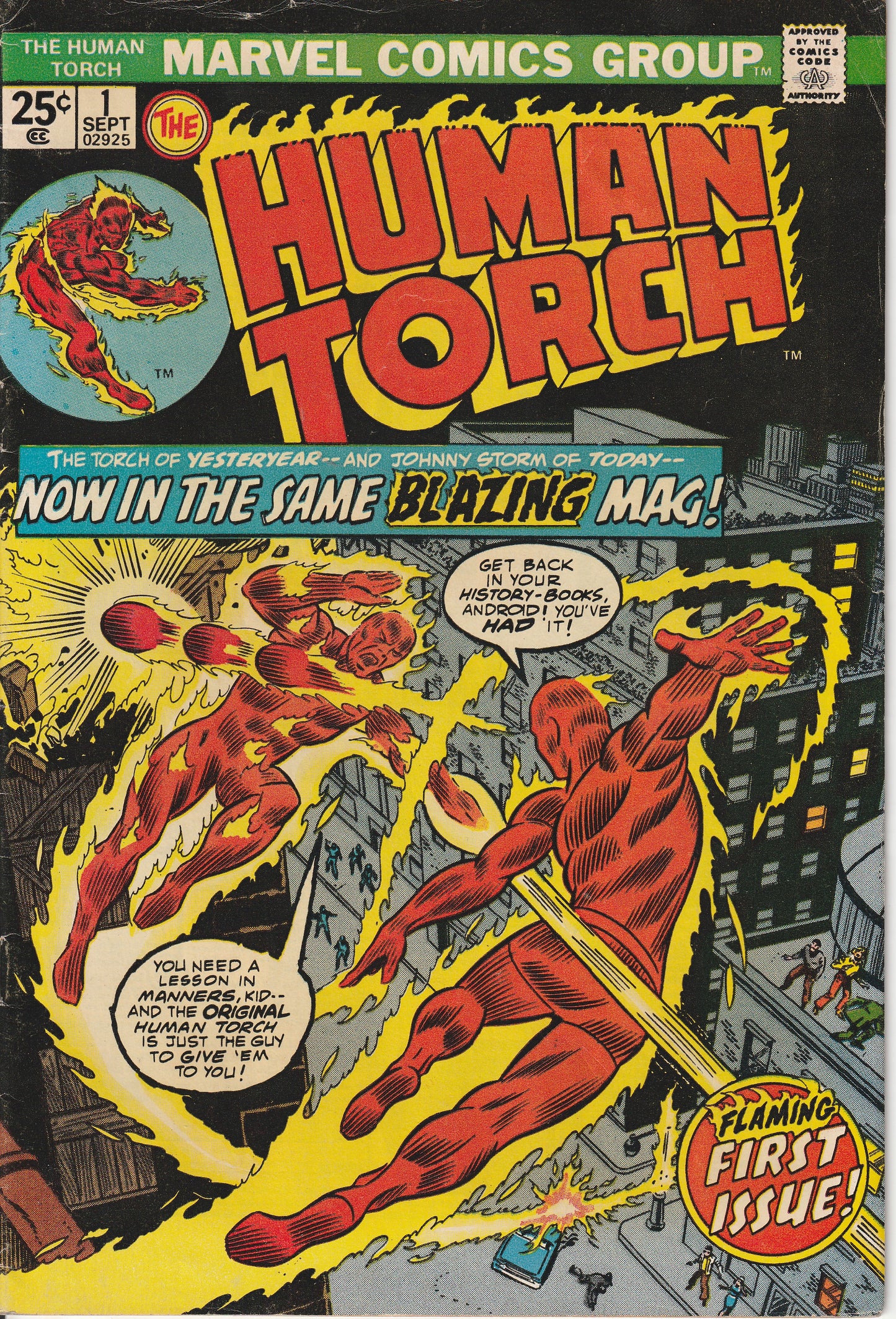 THE HUMAN TORCH #1 (1974) F/F+ (6.0-6.5)