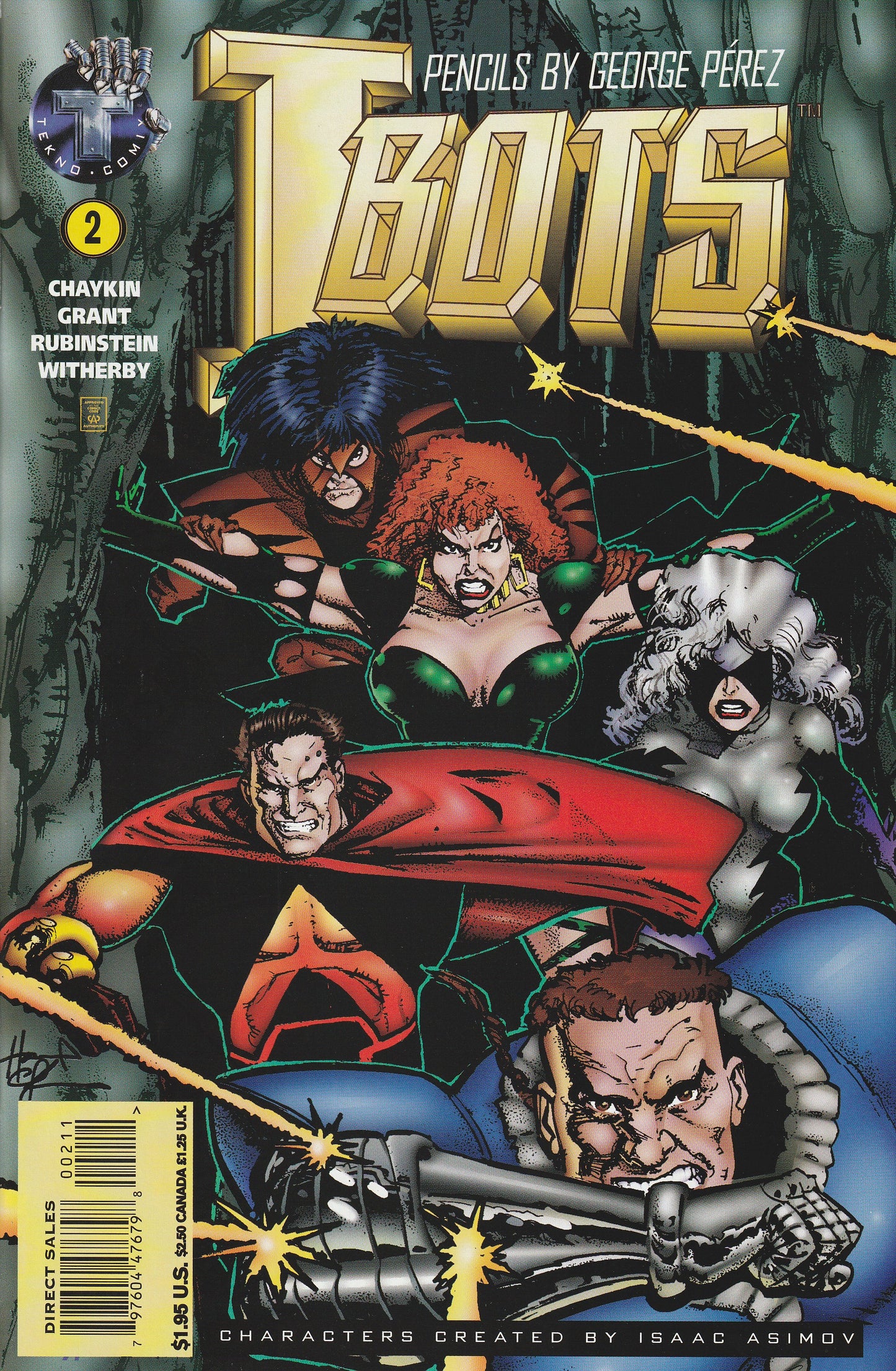 ISAAC ASIMOV'S I-BOTS COMIC LOT * 1995 TEKNO COMICS