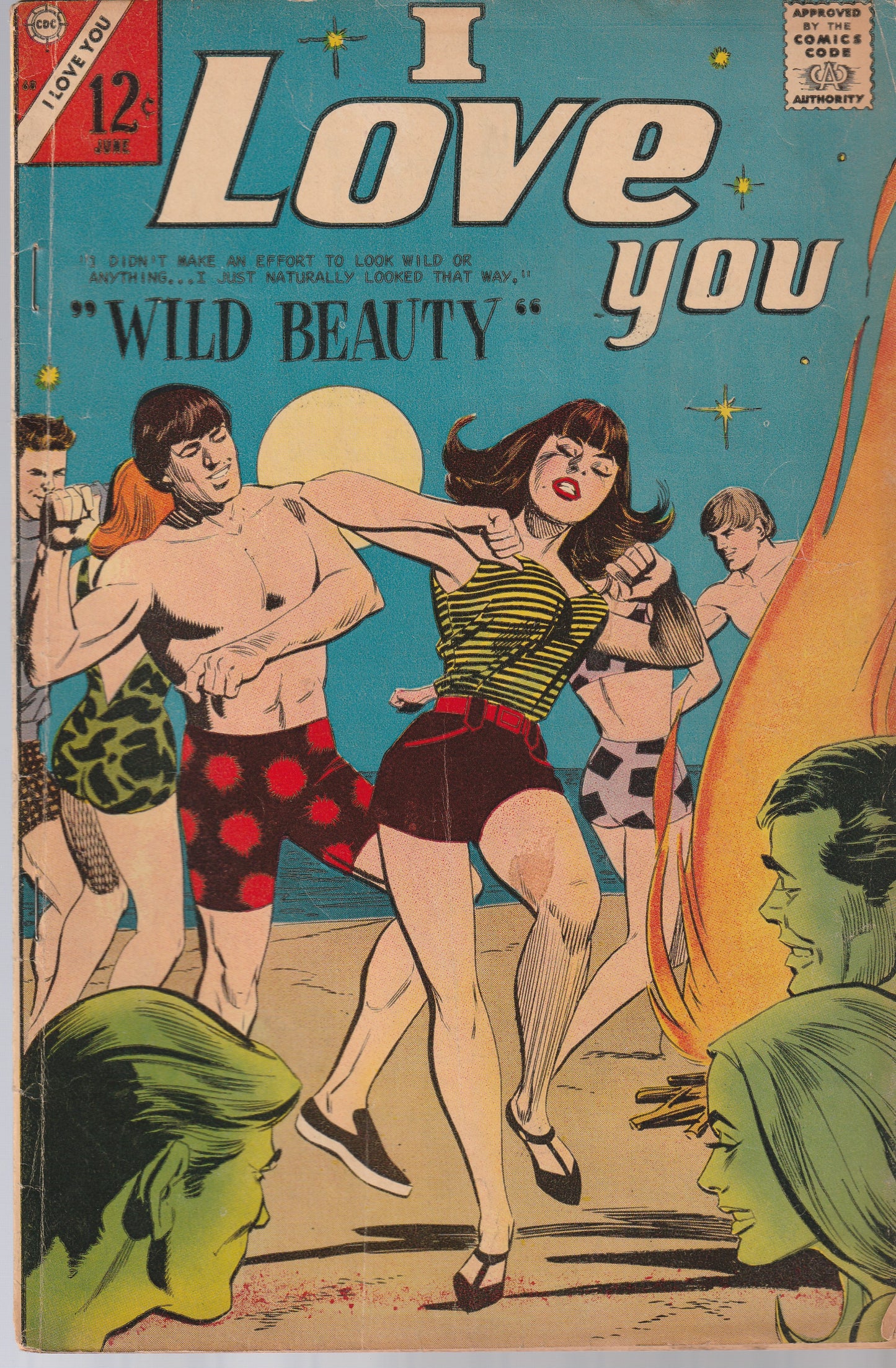 I LOVE YOU #68 - CHARLTON COMICS - JUN 1967 (5.0-5.5)