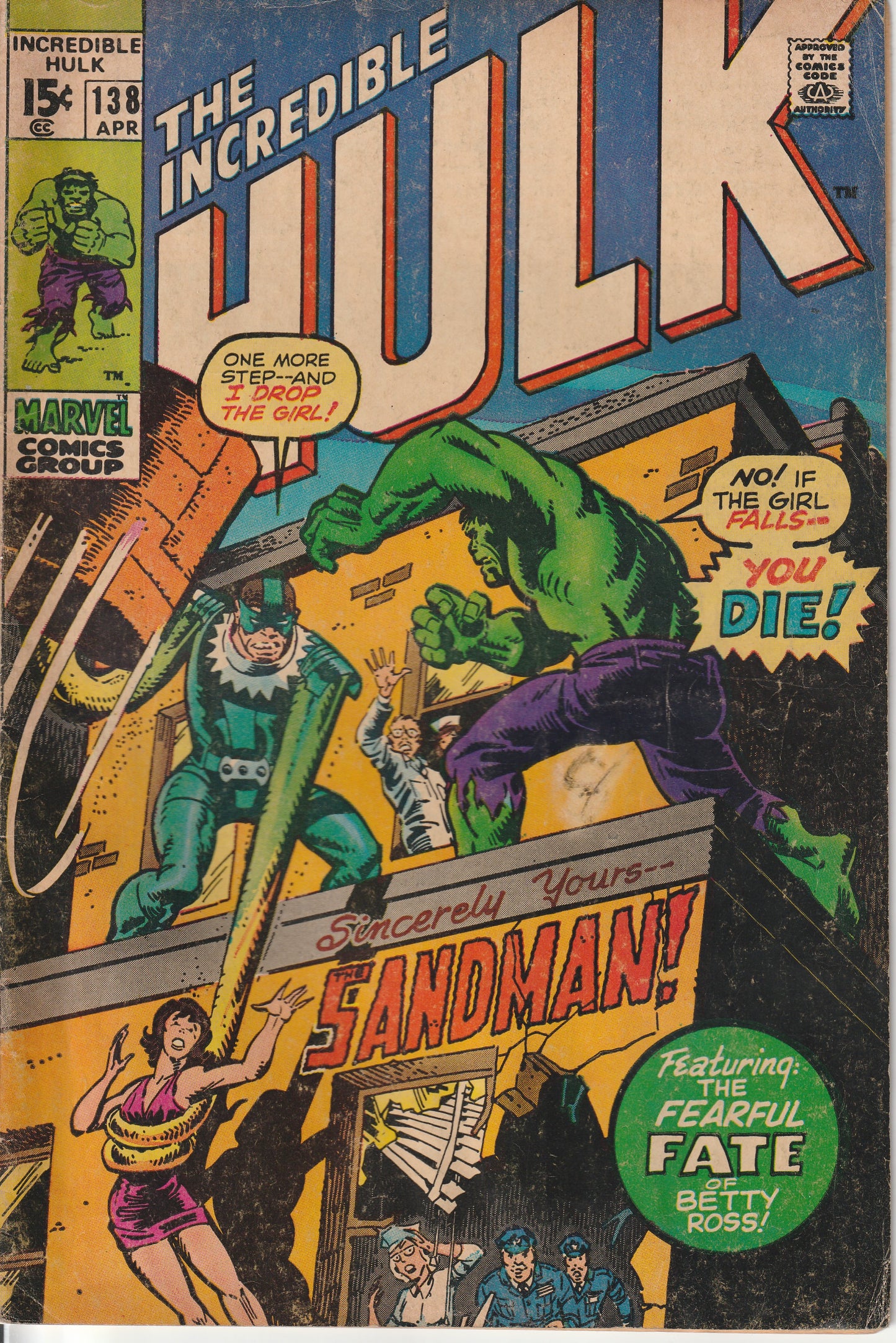 THE INCREDIBLE HULK #138