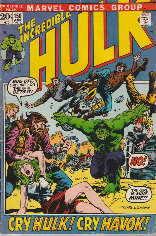 INCREDIBLE HULK #150 - MARVEL COMICS - APR 1972 (4.5-5.0)