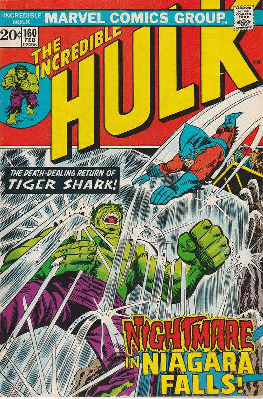 INCREDIBLE HULK #160 - MARVEL COMICS - FEB 1973 (7.0-7.5)