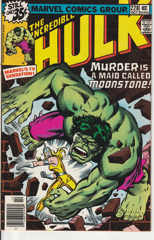 INCREDIBLE HULK #228 - MARVEL COMICS - OCT 1978 (8.0-8.5)