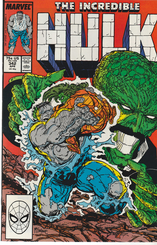INCREDIBLE HULK #342 || MARVEL COMICS || APR 1988 || (9.4-9.6)