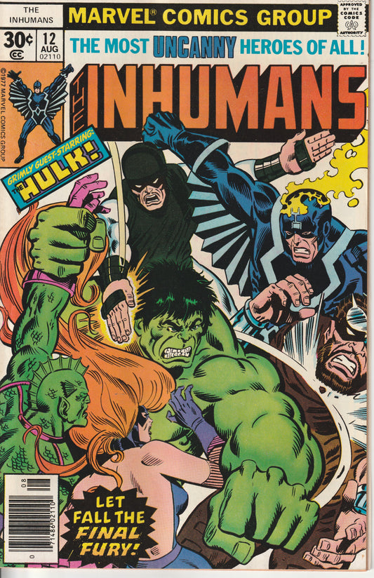 INHUMANS #12 - MARVEL COMICS - AUG 1977 (8.5-9.0)
