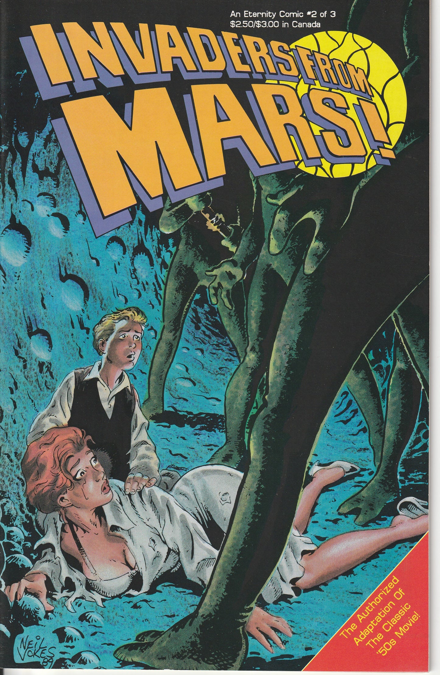 INVADERS FROM MARS 2 SET LOT - ETERNITY COMICS - 1991