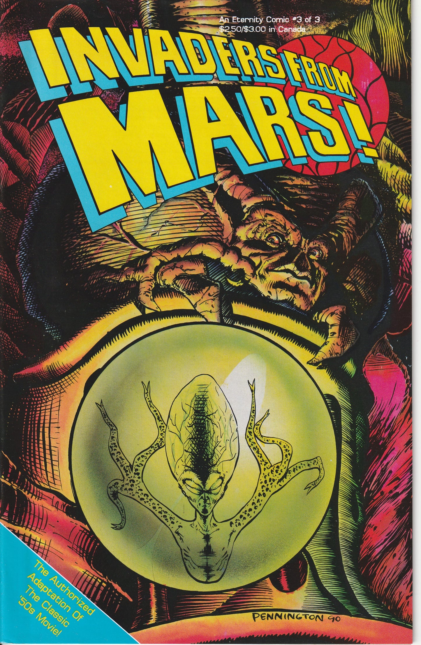 INVADERS FROM MARS 2 SET LOT - ETERNITY COMICS - 1991