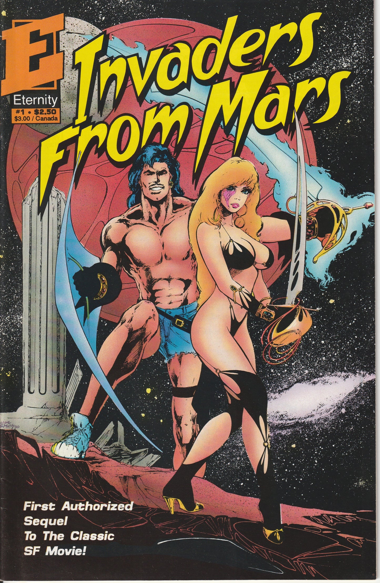 INVADERS FROM MARS 2 SET LOT - ETERNITY COMICS - 1991