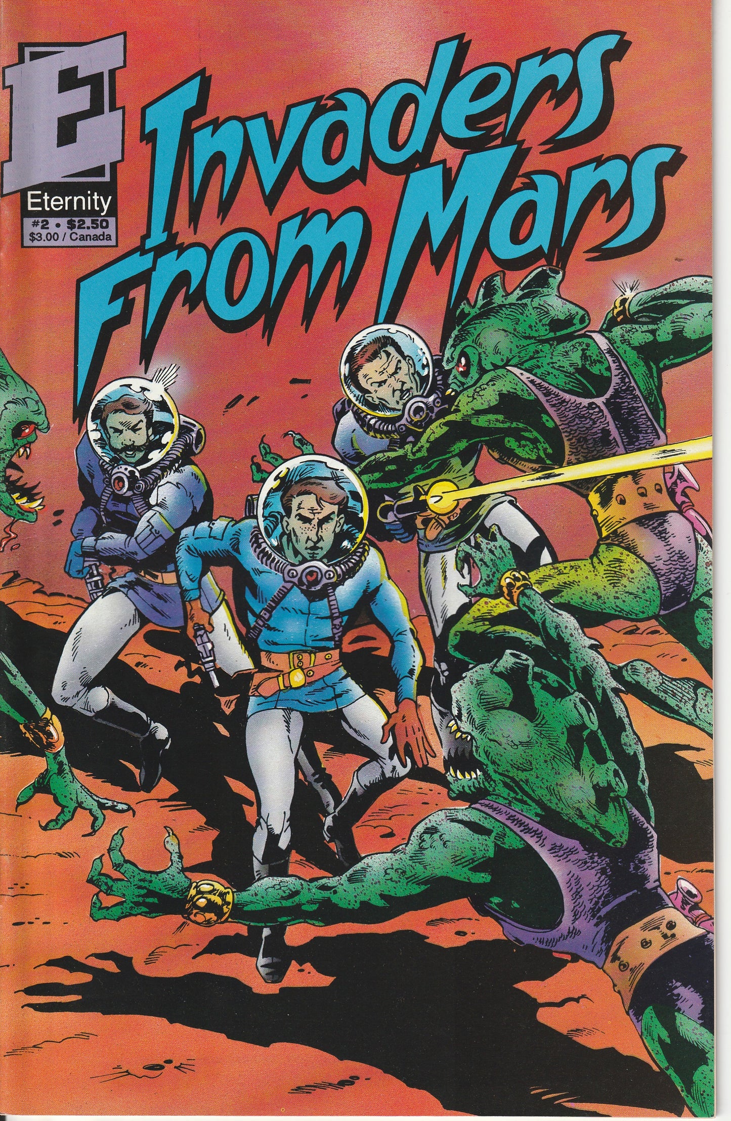 INVADERS FROM MARS 2 SET LOT - ETERNITY COMICS - 1991