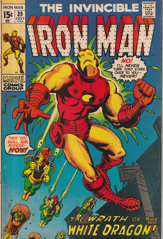 INVINCIBLE IRON MAN #39 - MARVEL - JUL 1971 (7.0)