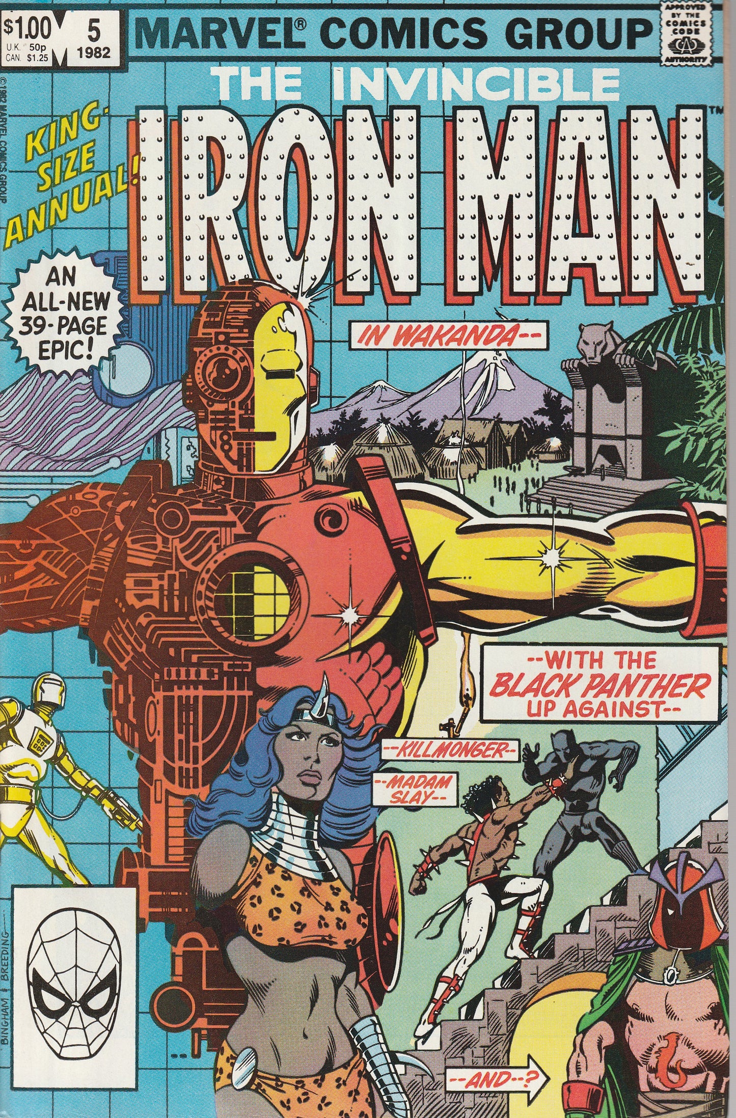 IRON MAN ANNUAL #5 - MARVEL - JAN 1982 (9.2)