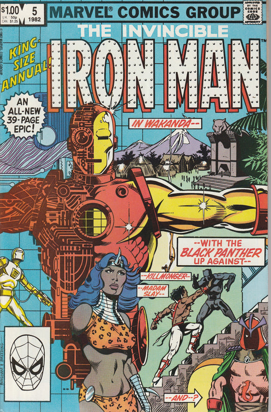 IRON MAN ANNUAL #5 - MARVEL - JAN 1982 (9.2)