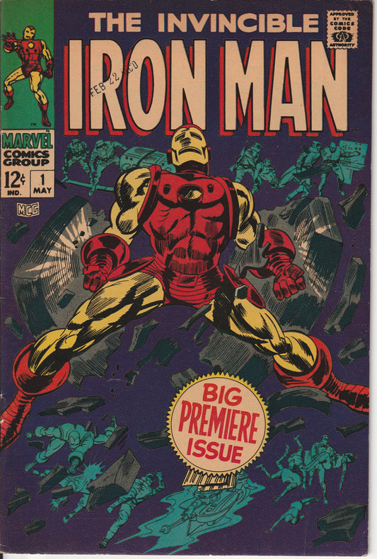 IRON MAN #1 - MARVEL COMICS - FEB 1968 (7.5-8.0)