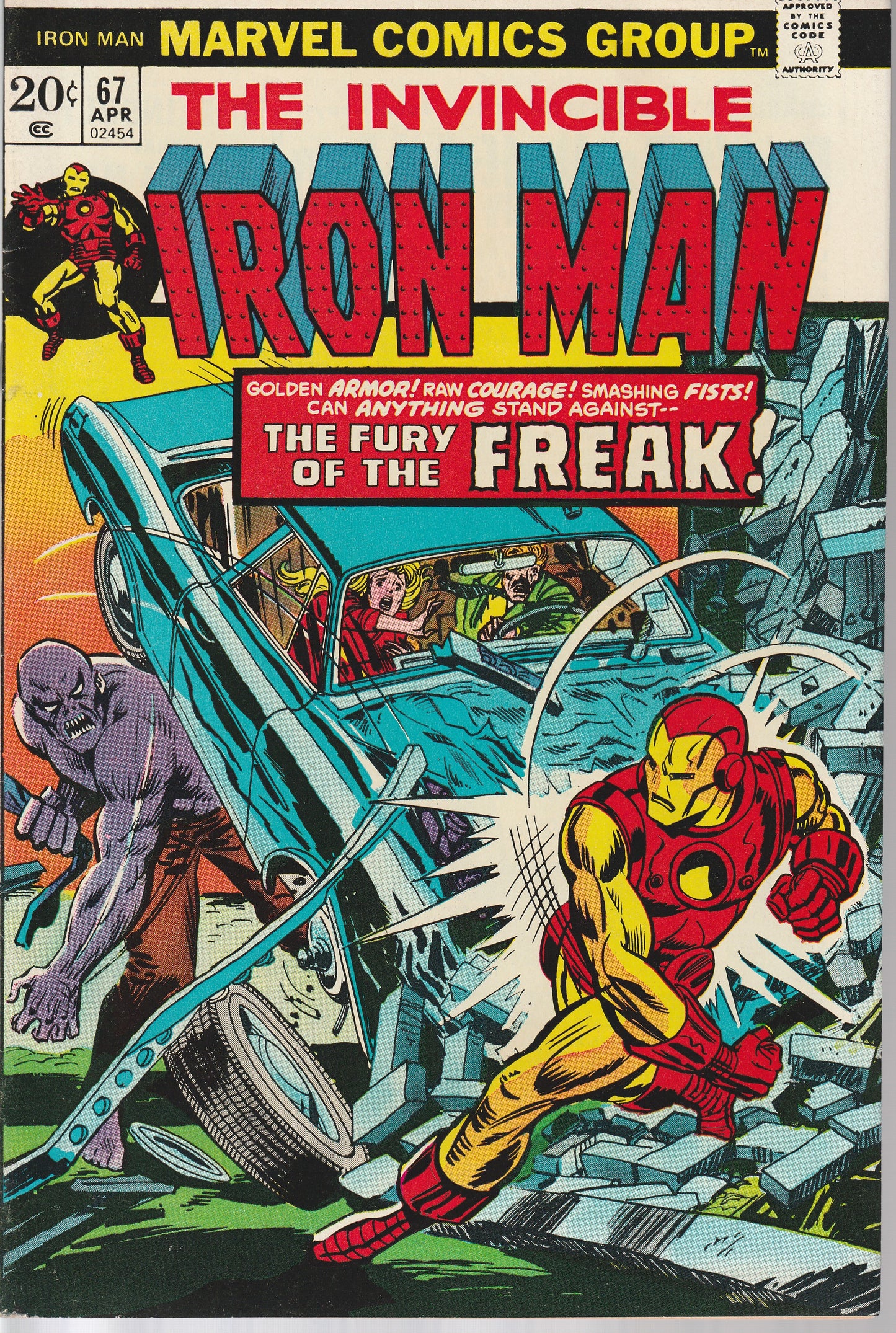 INVINCIBLE IRON MAN #67 - MARVEL COMICS - APR 1974 (8.0)